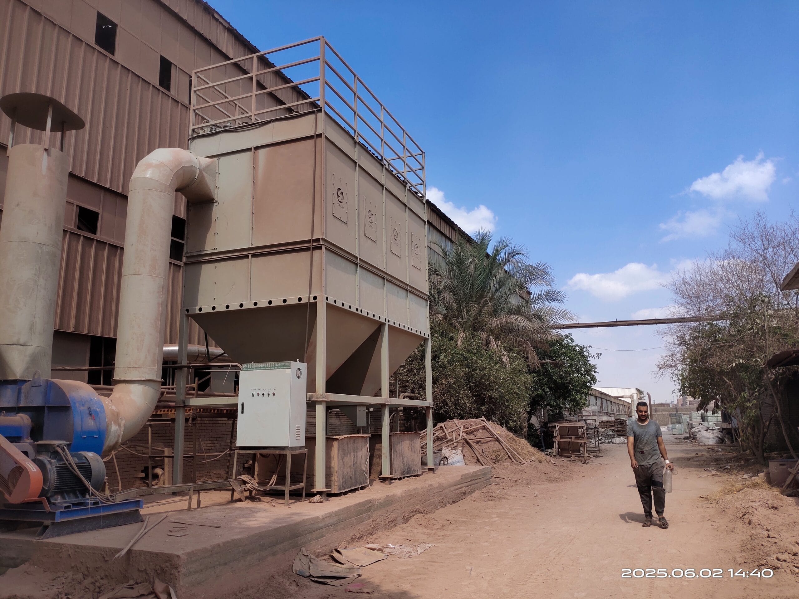 Dust Collector Installed in Iran Ceramic Plant